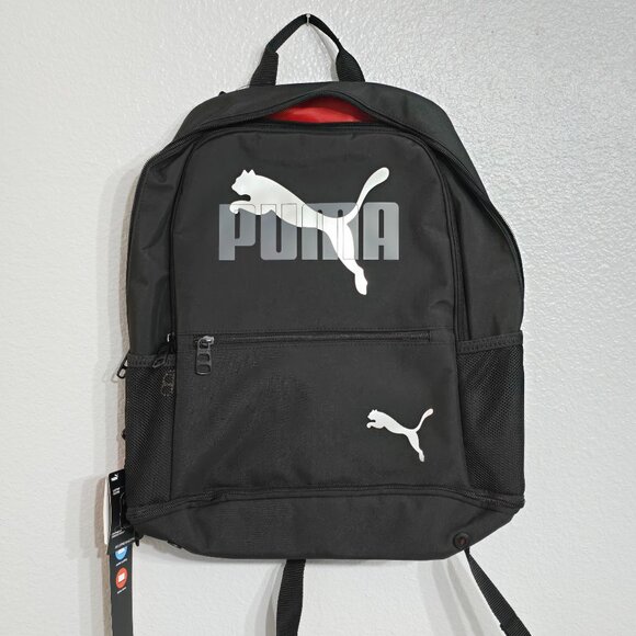 Puma Daily Backpack w Laptop Sleeve. Black.  Footwear compartment.  Nwt. - Picture 1 of 9